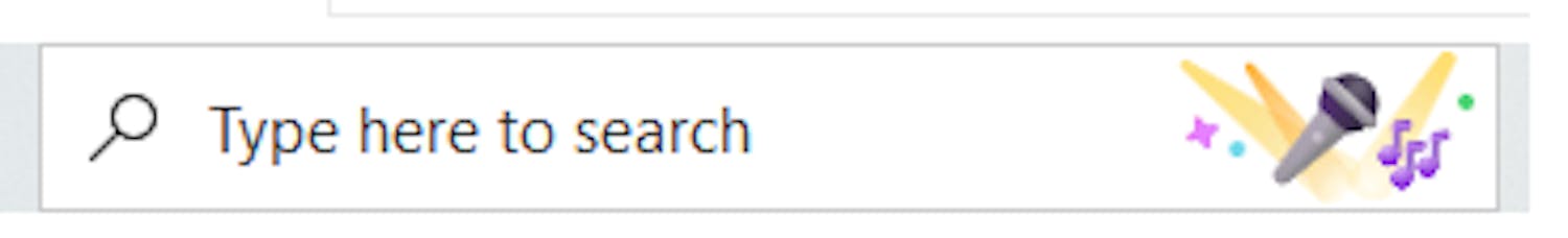 Nyt ikon i søgefeltet i Windows